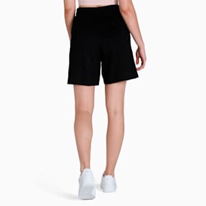 Women's 7" High-Waist Relaxed Fit Shorts, Puma Black, extralarge-IND